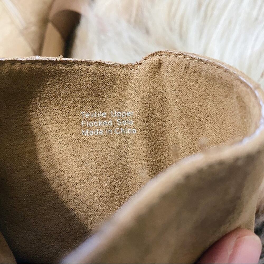 ZAC Zac Posen Tan Suede Nathan Camel Suede Ruched Pointed Toe Ankle Boot Size 6 - Picture 7 of 7